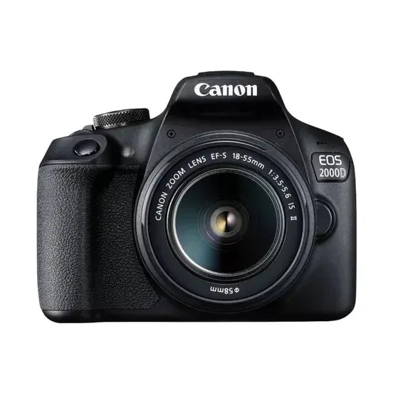 CANON EOS 2000D – REFLEX 24.1 MP – ECRAN LCD 3″ – FULL HD – WI-FI – NFC + OBJECTIF EF-S 18-55 MM