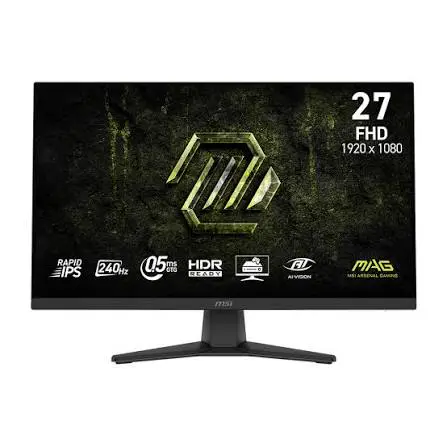 MSI MAG 272F X24 – ÉCRAN GAMING 27″ – FULL HD – RAPID IPS – 240HZ – 0,5MS – HDR READY – FREESYNC PREMIUM – HDMI / DISPLAYPORT – SORTIE CASQUE – NOIR