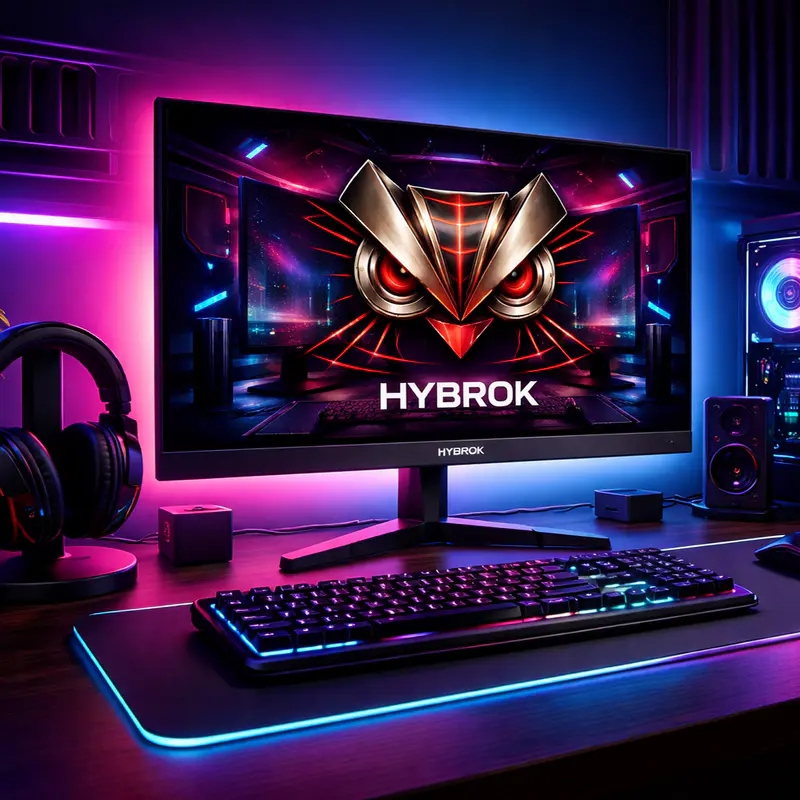 HYBROK HG27OLED500 – ÉCRAN GAMING OLED 27″ – 2K QHD – 500HZ – 0,03MS – HDMI / DISPLAYPORT / USB-C – VESA – BLACK