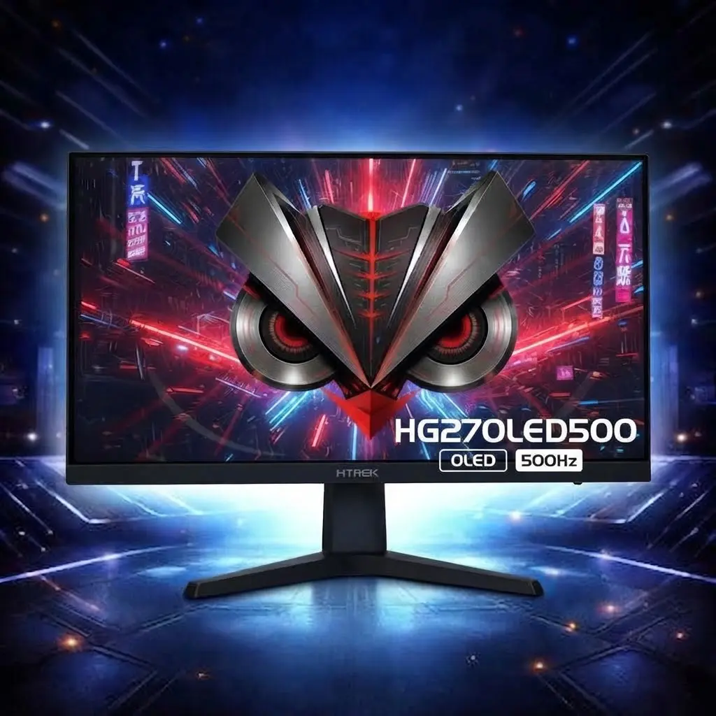 HYBROK HG27OLED500 – ÉCRAN GAMING OLED 27″ – 2K QHD – 500HZ – 0,03MS – HDMI / DISPLAYPORT / USB-C – VESA – BLACK