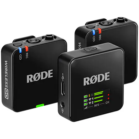 RODE WIRELESS GO (GEN 3) – SYSTÈME DE MICROPHONE SANS FIL – ULTRA COMPACT À DEUX CANAUX – 7 HEURES – 2,4 GHZ – BLACK