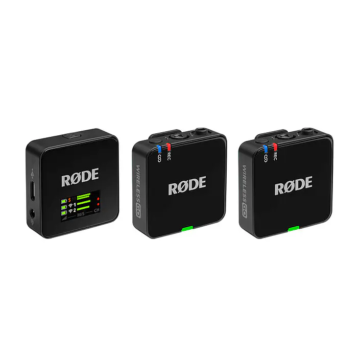 RODE WIRELESS GO (GEN 3) – SYSTÈME DE MICROPHONE SANS FIL – ULTRA COMPACT À DEUX CANAUX – 7 HEURES – 2,4 GHZ – BLACK