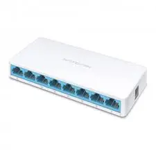 MERCUSYS MS108 SWITCH RÉSEAU 8 PORTS – 10/100 MBPS – FAST ETHERNET – PLUG & PLAY – BOÎTIER COMPACT – SANS VENTILATEUR – FAIBLE CONSOMMATION