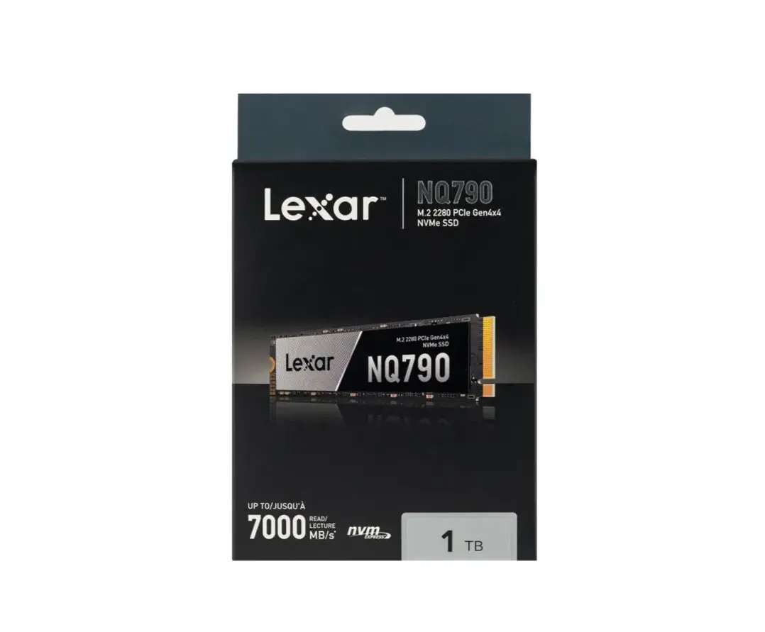 DISQUE SSD LEXAR NQ790 – 1TO – M.2 2280 – PCIE GEN4 X4 – NVME – JUSQU’À 7000 MB/S LECTURE – NVM EXPRESS – ORIGINAL