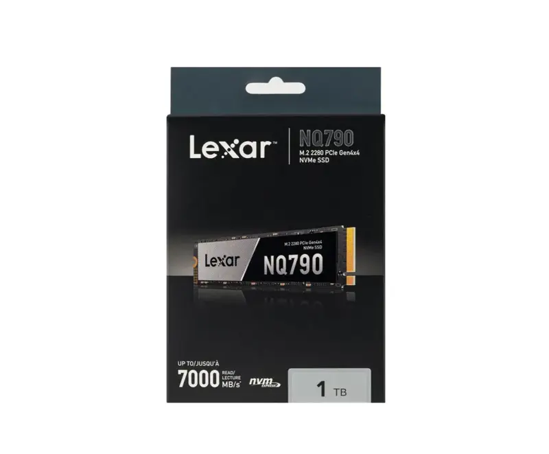 DISQUE SSD LEXAR NQ790 – 1TO – M.2 2280 – PCIE GEN4 X4 – NVME – JUSQU’À 7000 MB/S LECTURE – NVM EXPRESS – ORIGINAL