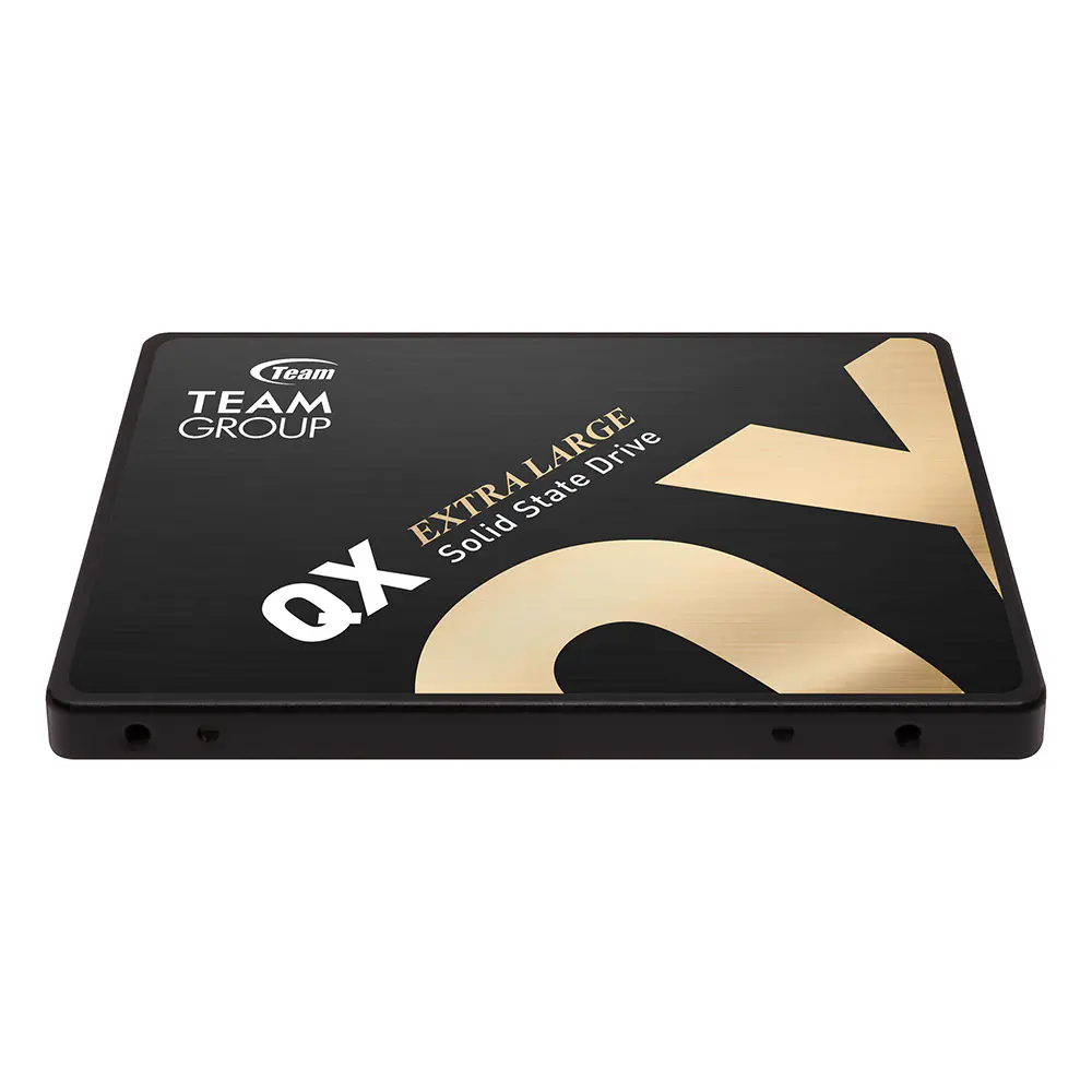 TEAMGROUP QX 4TB SSD – 2,5″ SATA III – JUSQUA 560 MO/S – RÉSISTANT – SILENCIEUX – 3D QLC NAND -BLACK