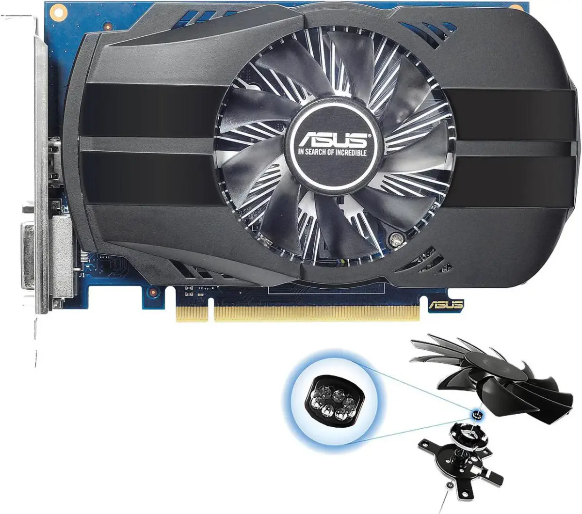 ASUS GEFORCE PH-GT 1030 – CARTE GRAPHIQUE 2GO GDDR5 – OC MOOD 1278 MHZ – HDMI 2.0 – BLACK