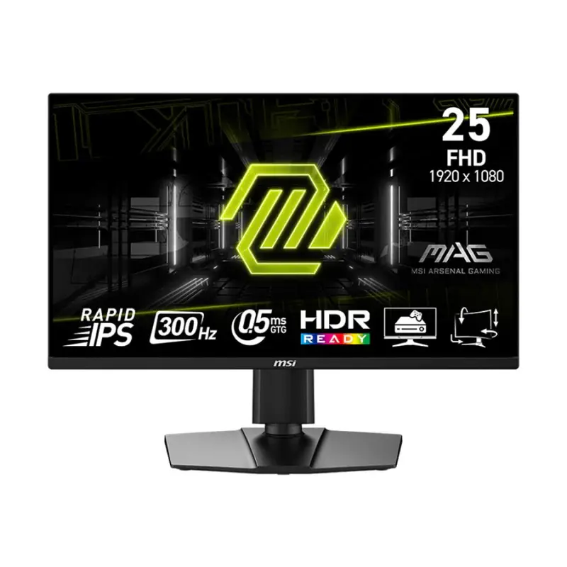 MSI MAG 255PXF – ÉCRAN PC GAMING 25″ – FULL HD – RAPID IPS – 300HZ – 0,5MS – HDR READY – FREESYNC PREMIUM – HDMI / DISPLAYPORT – HAUT-PARLEURS – NOIR