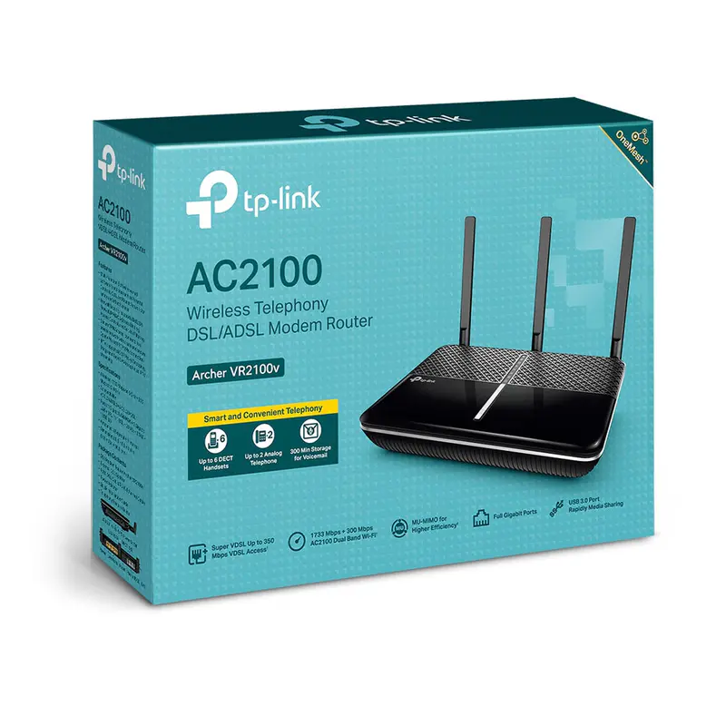 TP-LINK AC2100 Wireless Modem Router MU-MIMO VDSL/ADSL – Archer VR600.