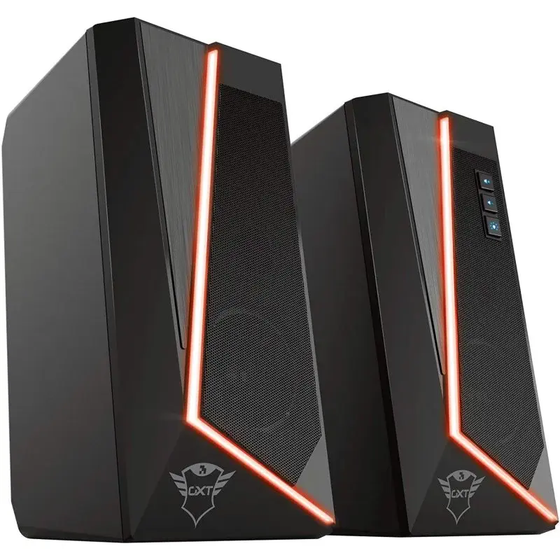 Trust GXT 609 Zoxa – Haut-parleurs 2 canaux FILAIRE USB – 20000 Hz – RGB – CLEAR BASS 6W – BLACK
