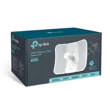 TP-LINK CPE610 POINT D’ACCÈS OUTDOOR & INDOOR – AX1800 WIFI 6 – 5GHZ 300 MBPS – 23DBI – 30 KM – RJ45