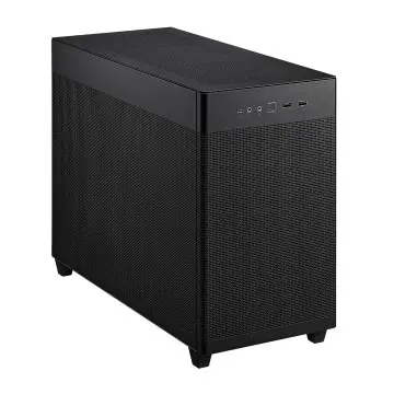 ASUS Prime AP201 TG – BOITIER GAMING & Bureautique – Mini Tour – Micro ATX Mini ITX – Blanc & noir