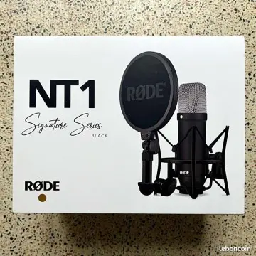 RODE NT1 SIGNATURE SERIES – MICROPHONE À CONDENSATEUR – 20KHZ – XLR – HIGH QUALITY – HOME STUDIO – POP FILTER – BLACK