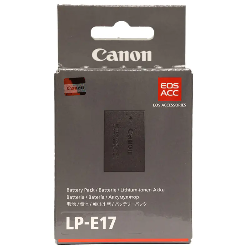 BATTERIE CANON LP-E17 – LITHIUM-ION RECHARGEABLE – 1040 MAH – 7,2 V – NOIR