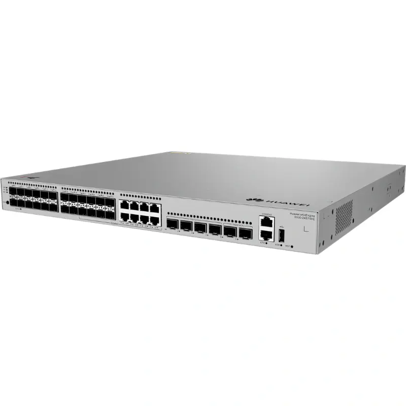 HUAWEI eKIT S530-24ST4XE – SWITCH MANAGEABLE L3 – 24 PORTS SFP GIGABIT – 4 PORTS 10GE SFP+ – BLACK