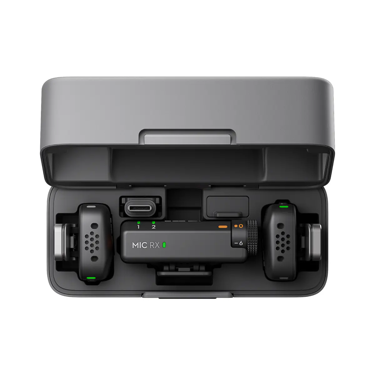 DJI MIC MINI (2 TX + 1 RX + CHARGING CASE ) MICROPHONE COMPACT – PORTÉE 400 M – STOP BRUIT – NOIR