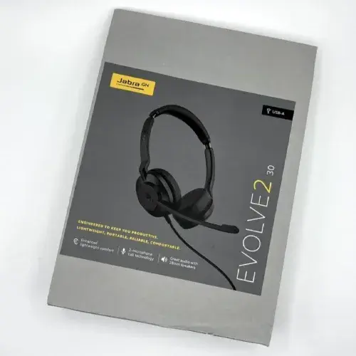 JABRA EVOLVE2 30 SE – CASQUE STÉRÉO PROFESSIONNEL AVEC MICRO USB-A – PLUG & PLAY – RÉTRACTABLE – BLACK