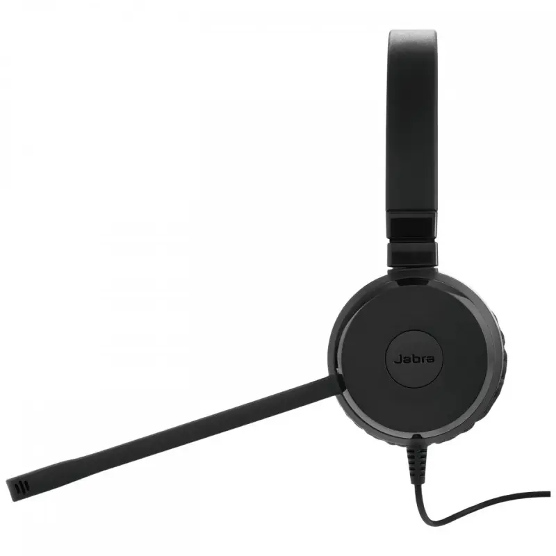 JABRA EVOLVE 20 SE FILAIRE – CASQUE AVEC MICRO PROFESSIONNEL USB – PLUG & PLAY – SUPPRESSION DE BRUIT – BLACK