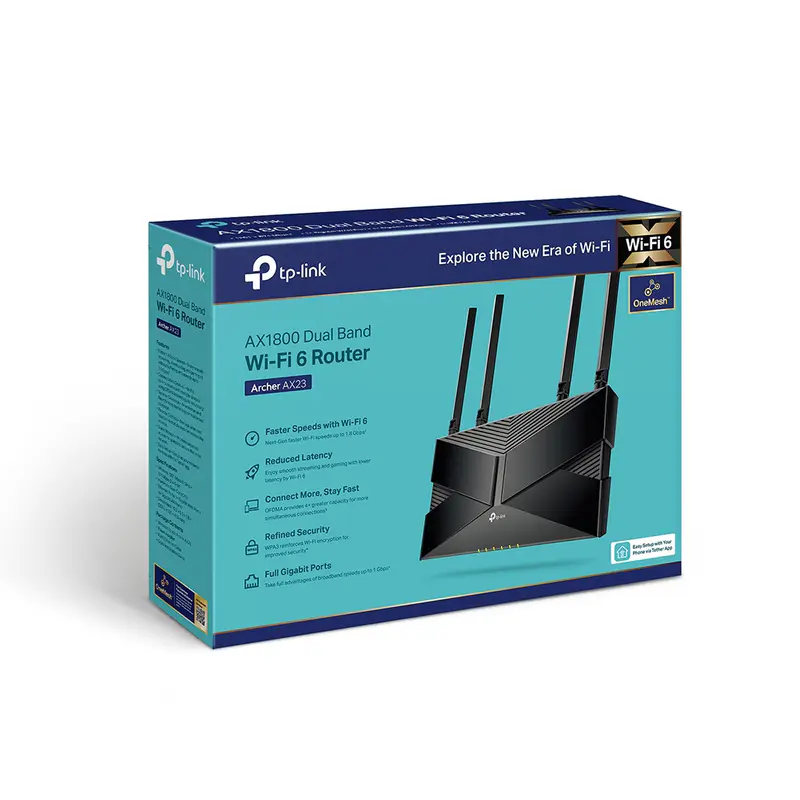 TP-LINK ARCHER AX23 – ROUTEUR WI-FI 6 – DOUBLE BANDE AX1800 – WI-FI SUPERFAST – 1,8 GBITS – EASYMESH