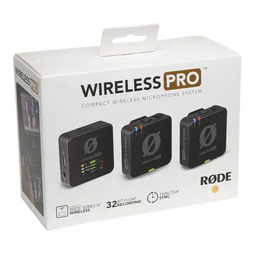 RODE WIRELESS PRO – MICROPHONE SANS FIL – ULTRA-COMPACT – 2TX + 1RX – 3,5mm – PHONES & CAMERA