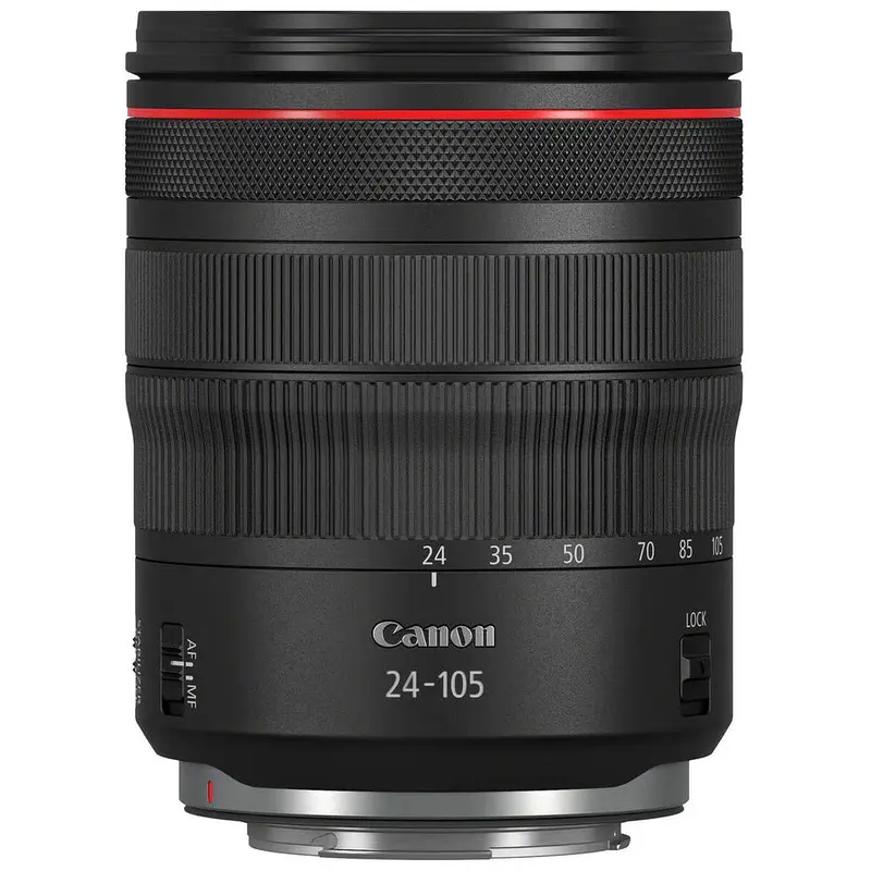 CANON OBJECTIF EF 24-105mm – F/4L IS II USM – APS-C – 3 VITESSES – FOCALE AJUSTABLE – MÉTAL – NOIR