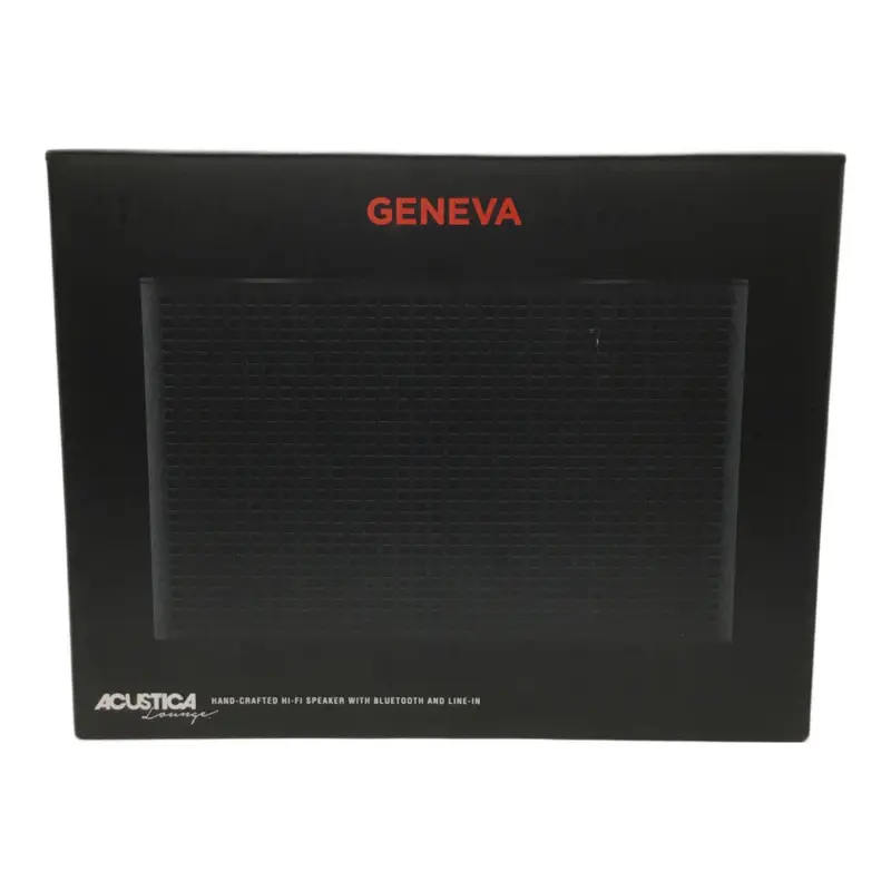 GENEVA ACUSTICA A170 – ENCEINTE BLUETOOTH – STÉRÉO BASS – 20000 HZ – CUIR – BLACK ORIGINAL