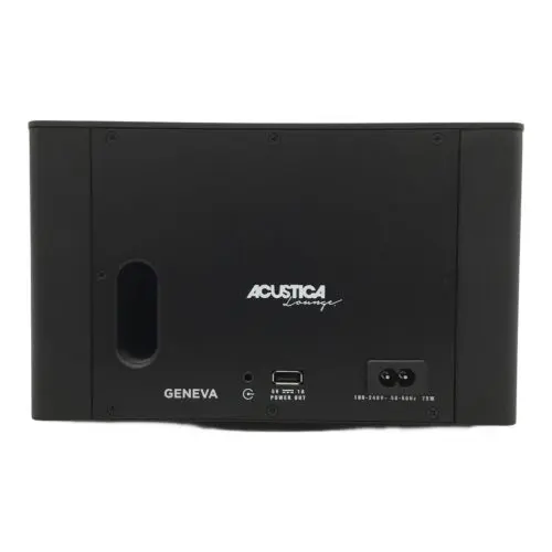 GENEVA ACUSTICA A170 – ENCEINTE BLUETOOTH – STÉRÉO BASS – 20000 HZ – CUIR – BLACK ORIGINAL