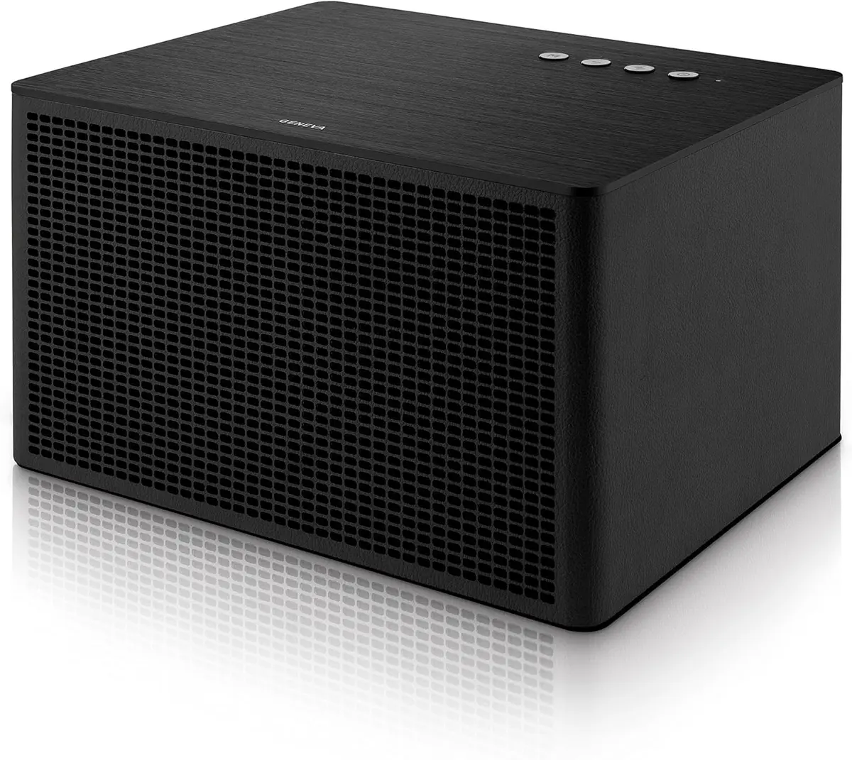 GENEVA ACUSTICA A170 – ENCEINTE BLUETOOTH – STÉRÉO BASS – 20000 HZ – CUIR – BLACK ORIGINAL