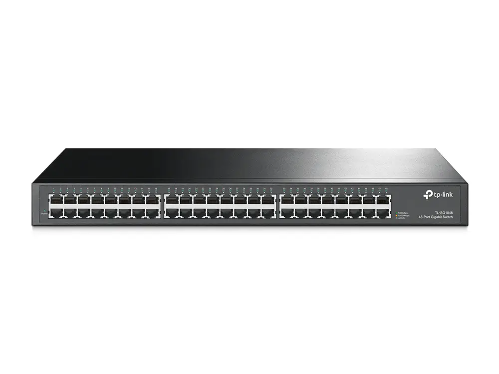 TP-LINK TL-SG1048 – SWITCH RACKABLE 48 PORTS GIGABIT – 10/100/1000 MBPS – PLUG & PLAY – QoS