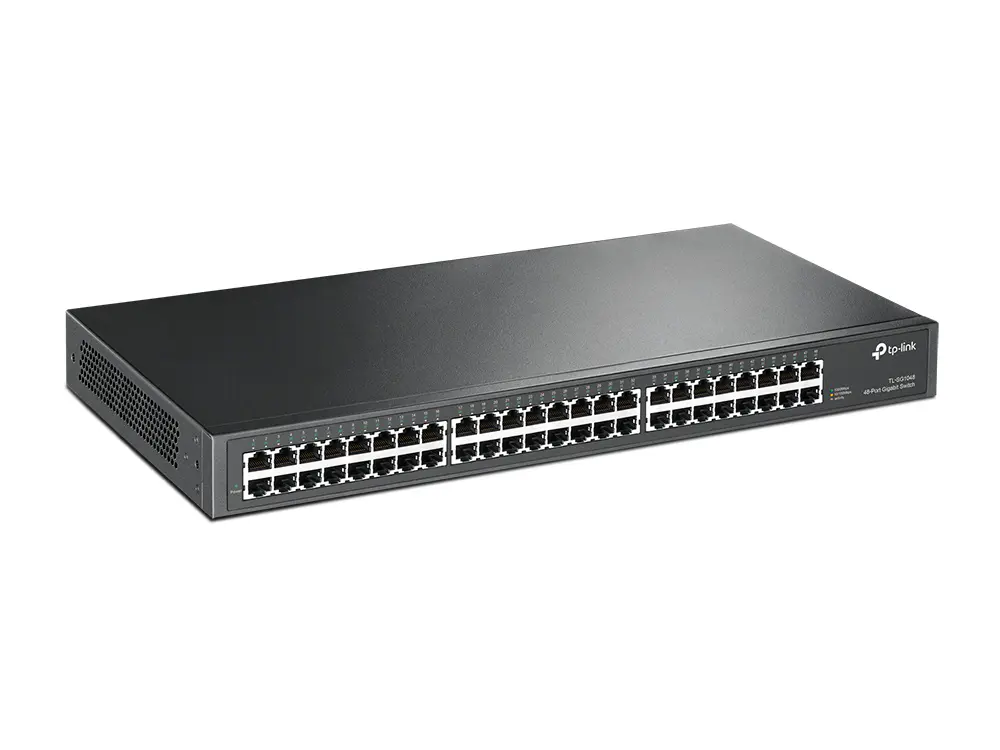 TP-LINK TL-SG1048 – SWITCH RACKABLE 48 PORTS GIGABIT – 10/100/1000 MBPS – PLUG & PLAY – QoS