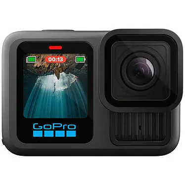 GOPRO HERO 13 BLACK 5.3K – 27.13 MP – WI-FI – BLUETOOTH – SMOOTH 6.0 – RALENTI 8X -2 ECRAN – ÉTANCHE