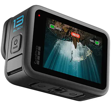 GOPRO HERO 13 BLACK 5.3K – 27.13 MP – WI-FI – BLUETOOTH – SMOOTH 6.0 – RALENTI 8X -2 ECRAN – ÉTANCHE