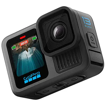 GOPRO HERO 13 BLACK 5.3K – 27.13 MP – WI-FI – BLUETOOTH – SMOOTH 6.0 – RALENTI 8X -2 ECRAN – ÉTANCHE