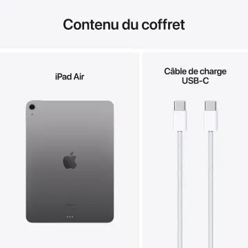 APPLE IPAD AIR M3 – ONLY WI-FI – 8GB – 1TB – 8-CORE – GPU 9-CORE – 11″ LED RETINA – TOUCH ID – USB-C – GREY MC9W4TY/A