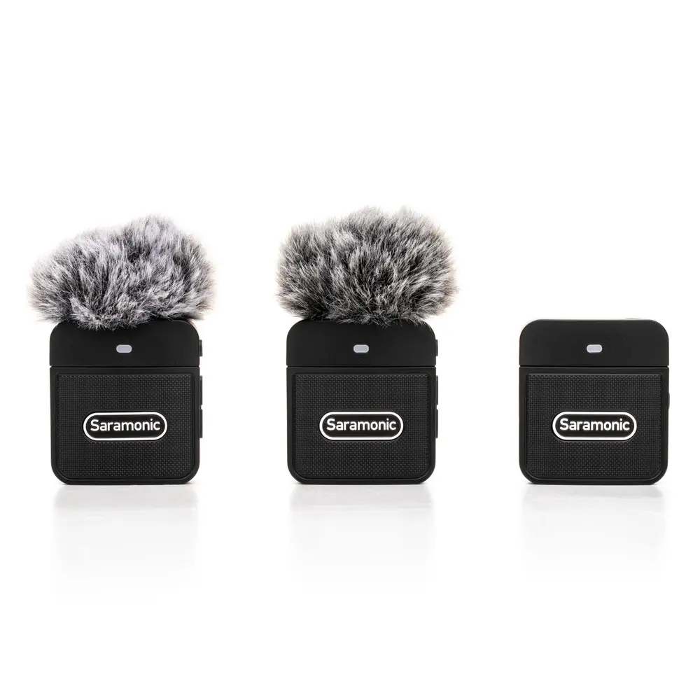 SARAMONIC BLINK100 B2 – MICROPHONE SANS FIL – ULTRA COMPACT – 2TX + 1RX -DUAL CHANEL -2.4GHZ -BLACK