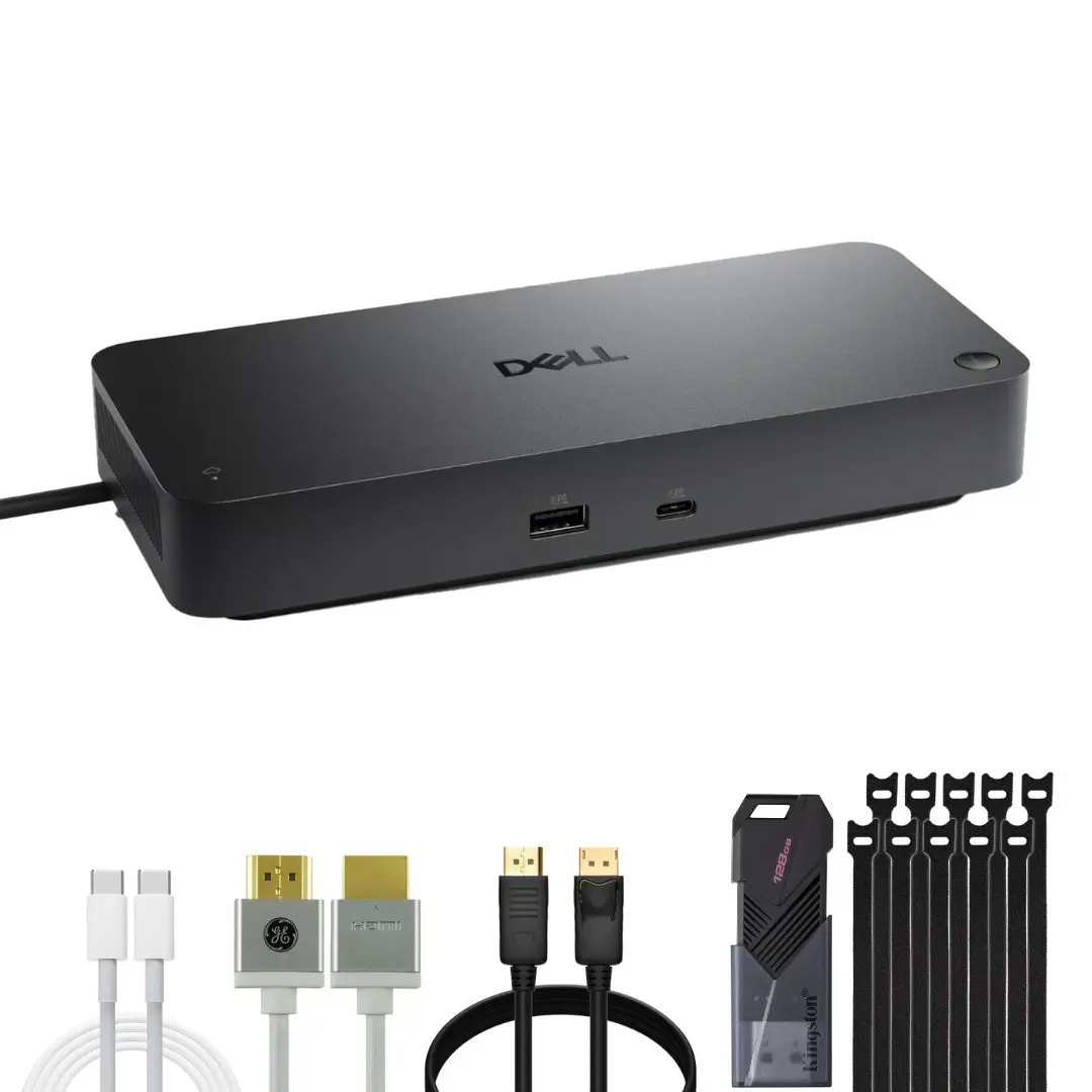 DELL PRO THUNDERBOLT 4 SD25TB4 – STATION D’ACCUEIL 180W – 4 ÉCRANS 4K -USB-C – HDMI 2.1- DP1.4 -2.5G