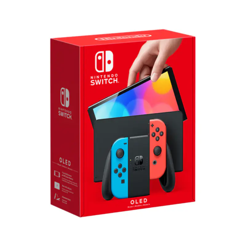 Nintendo Switch OLED – avec station d’accueil et manettes Joy-Con