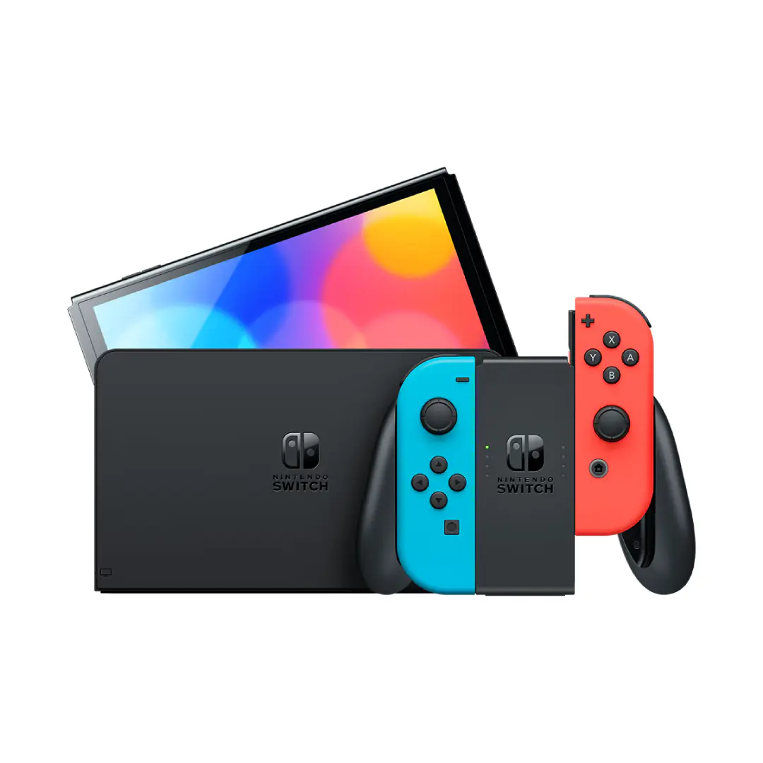 Nintendo Switch OLED – avec station d’accueil et manettes Joy-Con