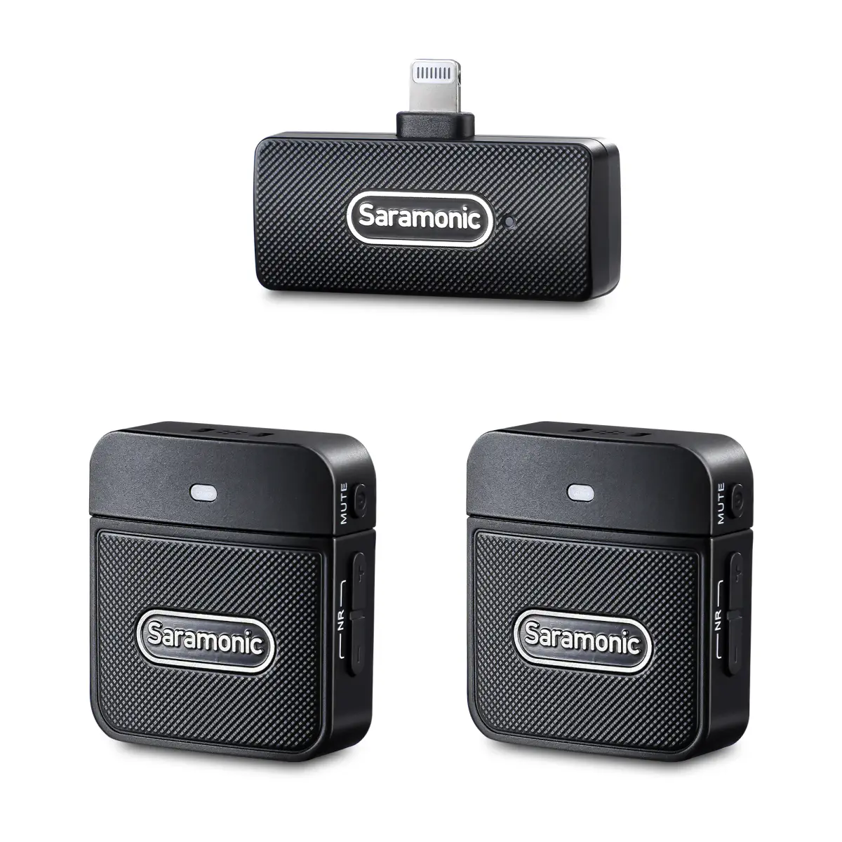 SARAMONIC BLINK100 B4 – MICROPHONE SANS FIL – DUAL CHANEL – 2TX + 1RXDI – POUR IPHONE & IPAD -2.4GHZ