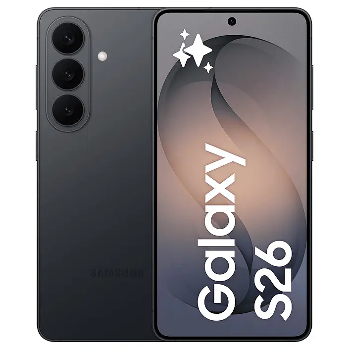 SAMSUNG GALAXY S26 – EXYNOS 2600 – 12GB – 256GB – DUAL SIM – 6.3″ AMOLED – 50MP – 5G – USB-C – 4300 MHA – BLACK SM-S942B