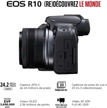 CANON EOS 250D DC – APPAREIL PHOTO NUMÉRIQUE – 24.1MP – REFLEX OBJECTIF EF-S – 18-55MM III WI-FI – BLUETOOTH – BLACK