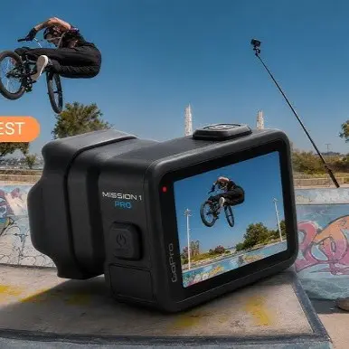 GOPRO MISSION 1 PRO – CAMÉRA D’ACTION 8K – CAPTEUR 1″ – ÉCRAN TACTILE – 8K 60 FPS – WIFI – BLUETOOTH – ÉTANCHE – BLACK