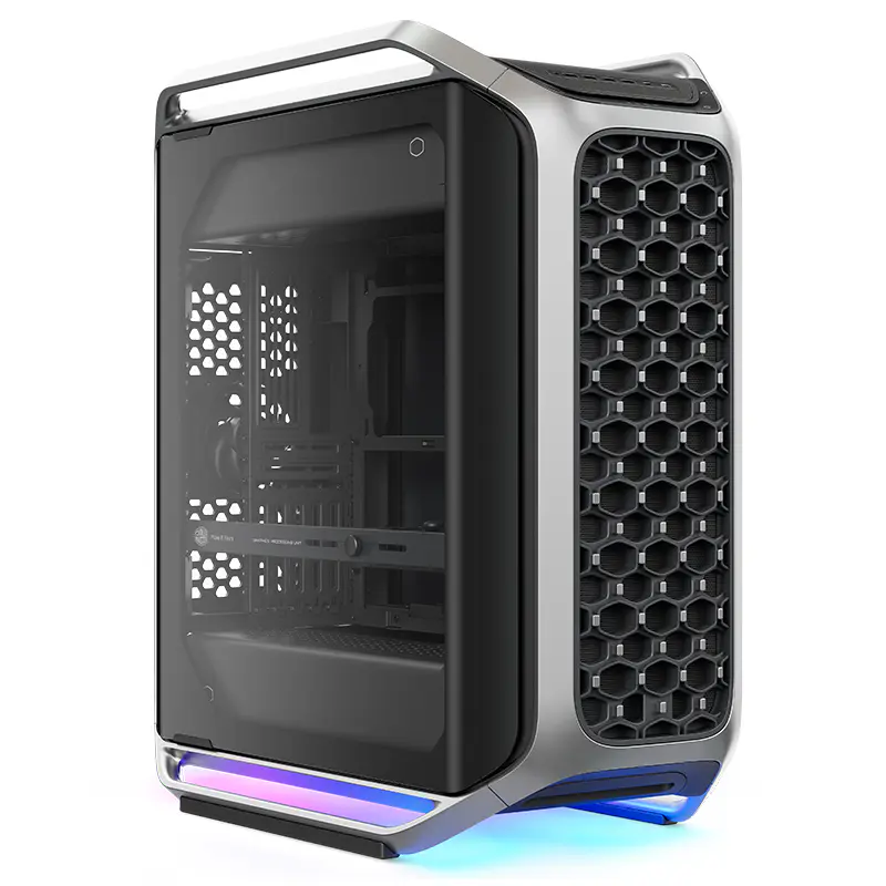 COOLER MASTER COSMOS ALPHA – BOITIER PC GAMING – BIG TOWER – E-ATX – RGB – VERRE TREMPE – SUPPORT COULISSANT – ARGENT BLACK