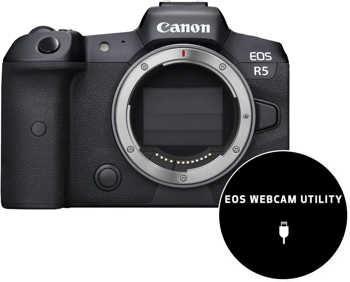 CANON EOS R5 – APPAREIL PHOTO NUMÉRIQUE HYBRIDE 8K – 45 MP – 8K VIDÉO – ONLY BODY – BOITIER NU – BLACK
