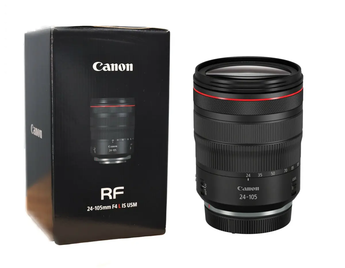 CANON RF 24-105MM F/4 L IS USM – OBJECTIF MONTURE RF – STABILISATION 5 STOPS – NANO USM – ORIGINAL – BLACK