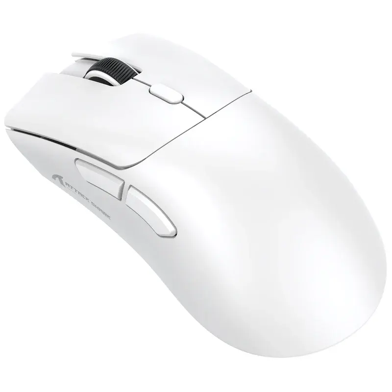 ATTACK SHARK R1 – R1-MOUSE – SOURIS FILAIRE & SANS FIL – BLUETOOTH 5.2- USB 2.4G – 6 BOUTONS – 18000 DPI – 1000HZ – WHITE