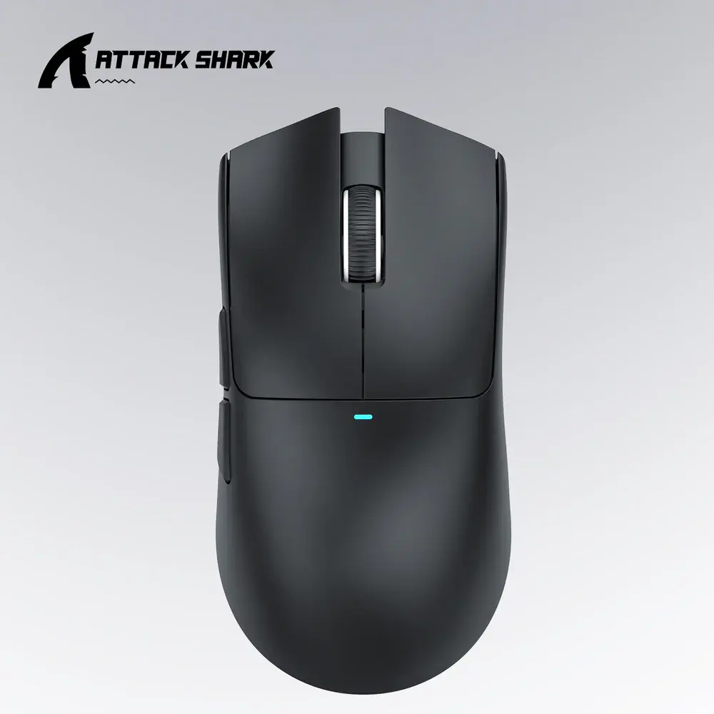 ATTACK SHARK X11 – X11-MOUSE – SOURIS FILAIRE & SANS FIL -5 BOUTONS – 22000 DPI – 1000HZ – RGB 2.4G – CHARGING DOCK -BLACK