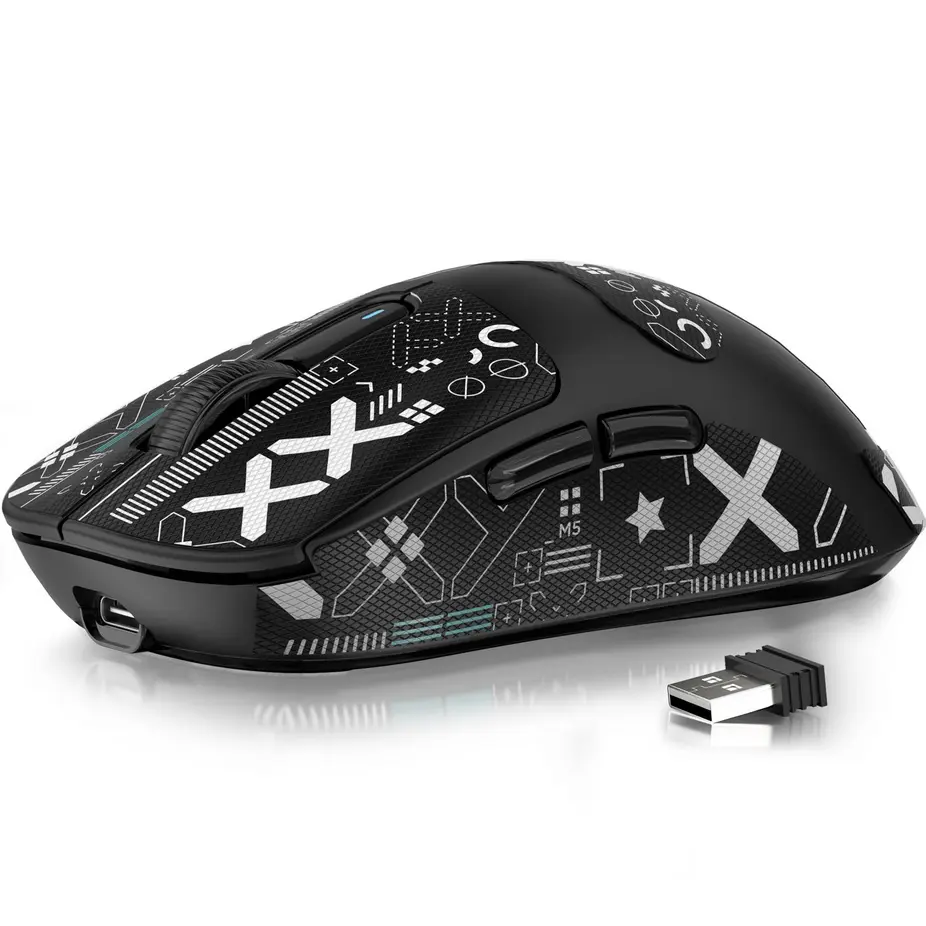 ATTACK SHARK X3 – SOURIS FILAIRE & SANS FIL – BLUETOOTH – 2.4G – 6 BOUTONS -26000 DPI- 1KHZ – WHITE