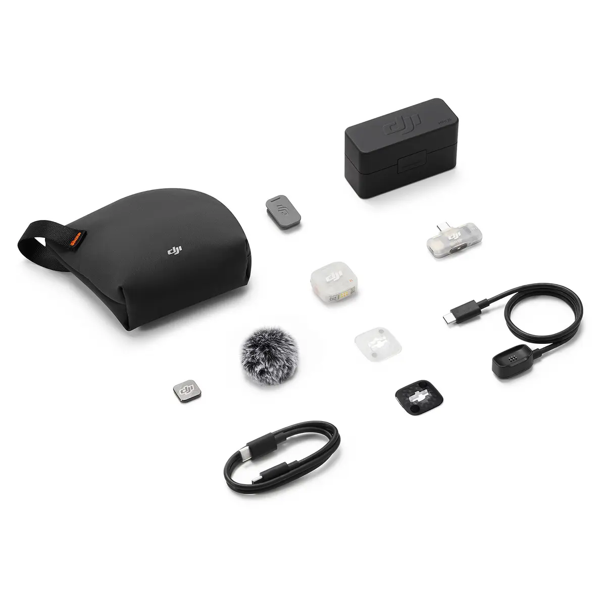DJI MIC MINI 2S – MMICROPHONE SANS FIL COMPACT – (1 TX + 1 MOBILE RX + CHARGING CASE) – PORTÉE JUSQU’À 400M – NC – ENREGISTREMENT INTERNE 32-BIT FLOAT – BLACK