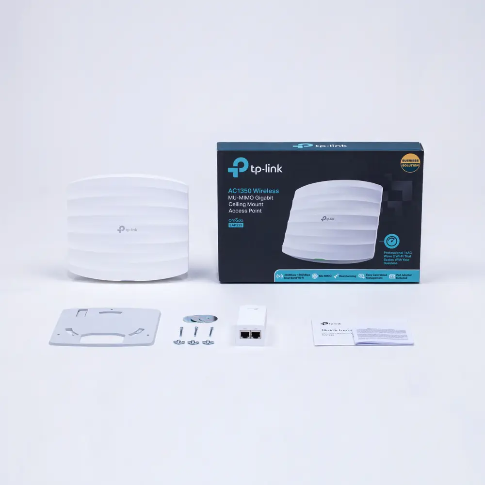 Tp-link EAP225 Point d’accès Wi-Fi AC Dual Band AC1350 Gigabit – plafonnier